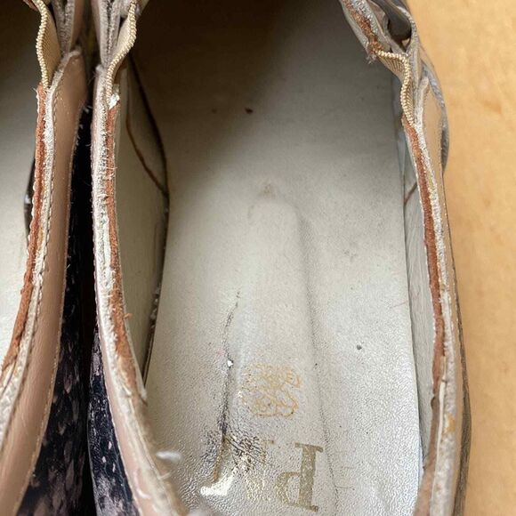 Faux Snakeskin Platform Espadrille Shoes Women EU 37 US 6.5 Lightweight Clubwear - Picture 13 of 15